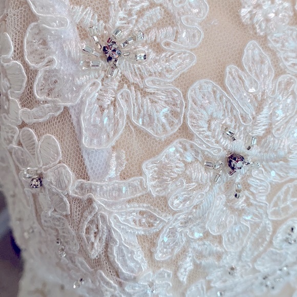 Mori Lee by Madeline Gardner Marni Ivory Lace Wedding Gown - Picture 7 of 14